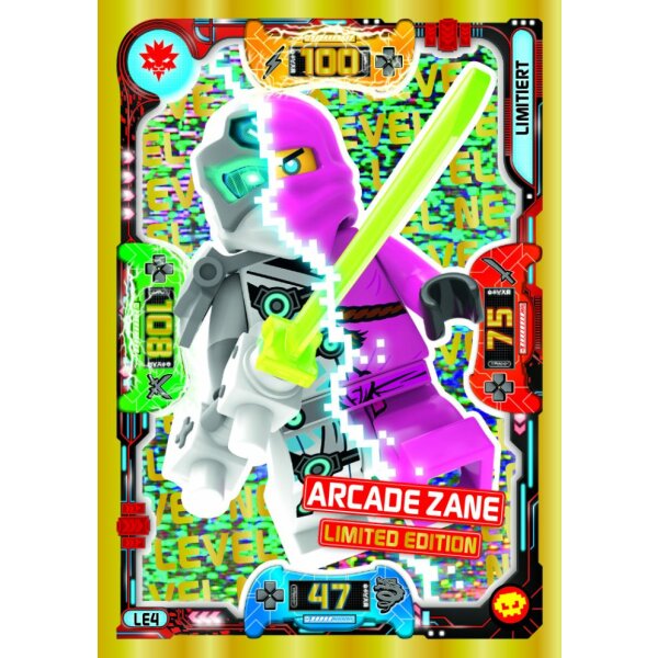 Blue Ocean LEGO Ninjago Serie 5 Next Level (2020) - LE04 - Arcade Zane - Limitierte Karte