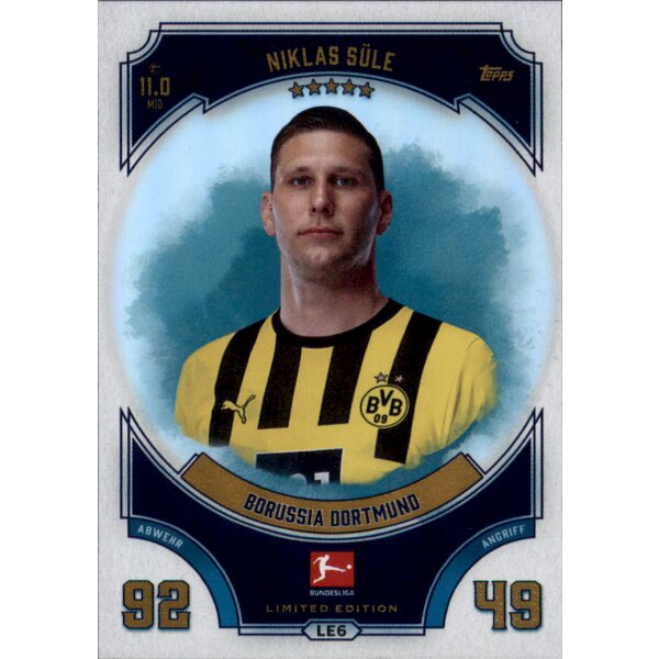Topps Match Attax Bundesliga 2022 /2023 - LE06 - Niklas Süle - Limited Edition