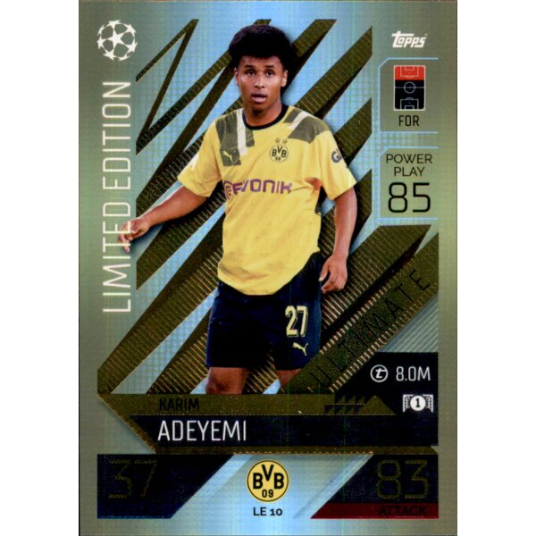 Topps Match Attax Champions League 2022/23 - LE10 - Karim Adeyemi - Limitierte Karte