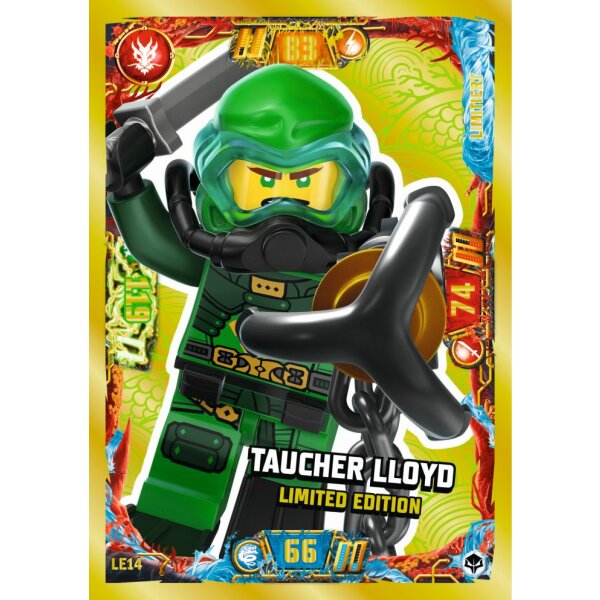 Blue Ocean LEGO Ninjago Serie 7 NEXT LEVEL (2022) - LE14 - Taucher Lloyd - Limited Edition