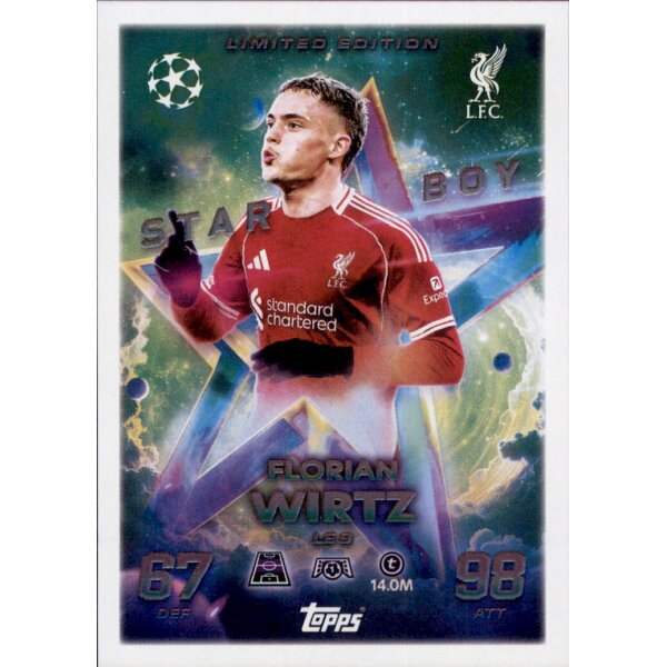 Topps Match Attax Champions League 2025/26 - LE9 - Florian Wirtz - Starboy Limited Edition