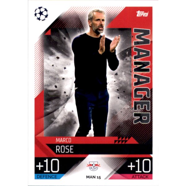 Topps Match Attax Champions League 2022/23 - MAN15 - Marco Rose - Manager
