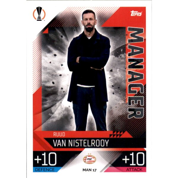 Topps Match Attax Champions League 2022/23 - MAN17 - Ruud van Nistelrooy - Manager