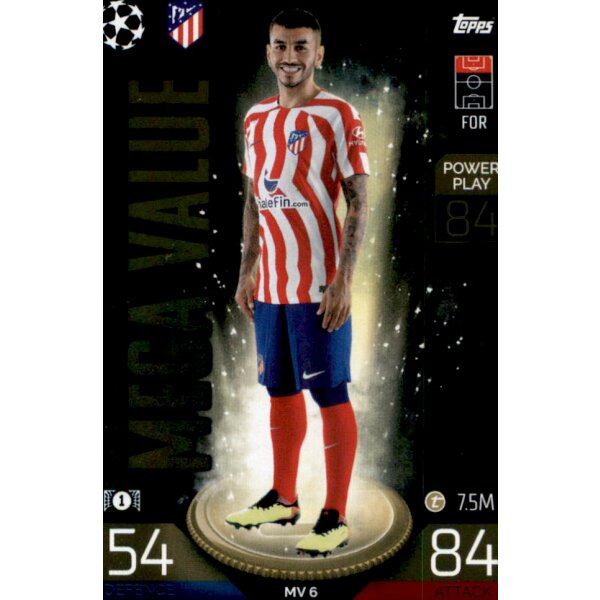 Topps Match Attax Champions League 2022/23 - MV06 - Angel Correa - Mega Valeu