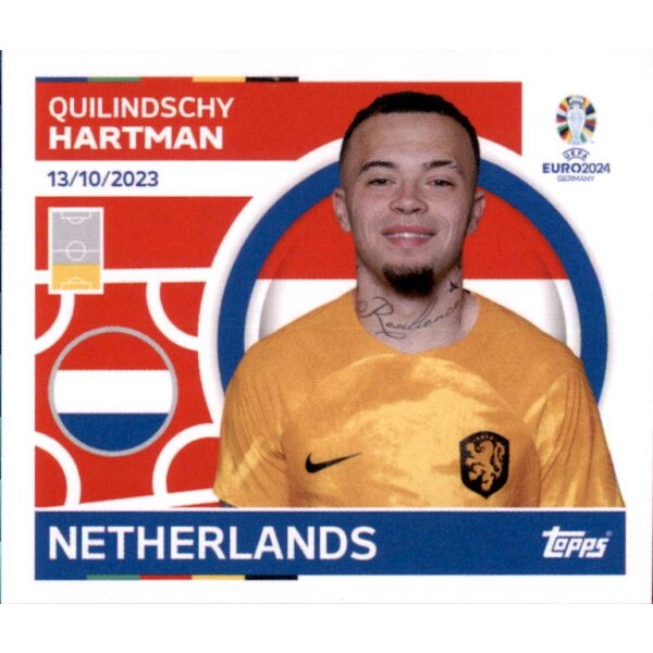 NED 11 - Quilindschy Hartman - Topps UEFA EURO Germany EM 2024