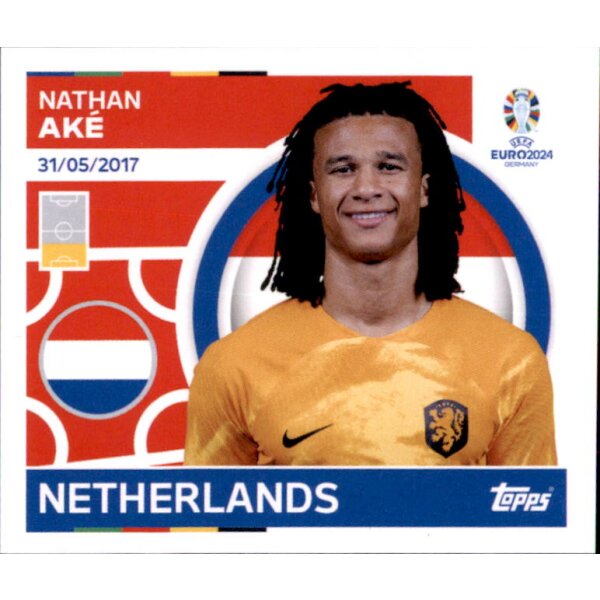NED 12 - Nathan Ake - Topps UEFA EURO Germany EM 2024