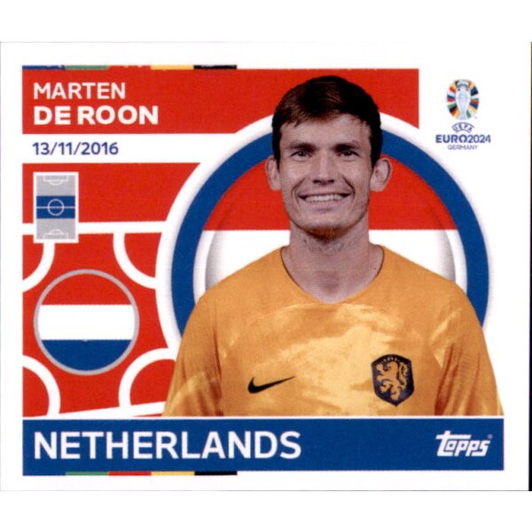 NED 14 - Marten de Roon - Topps UEFA EURO Germany EM 2024