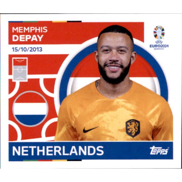 NED 21 - Memphis Depay - Topps UEFA EURO Germany EM 2024