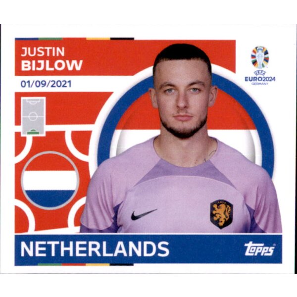 NED 4 - Justin Bijlow - Topps UEFA EURO Germany EM 2024