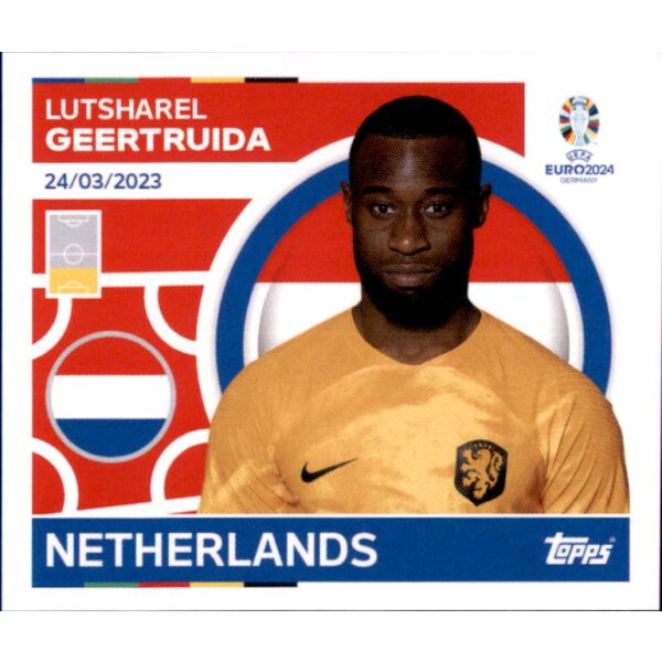 NED 9 - Lutsharel Geertruida - Topps UEFA EURO Germany EM 2024