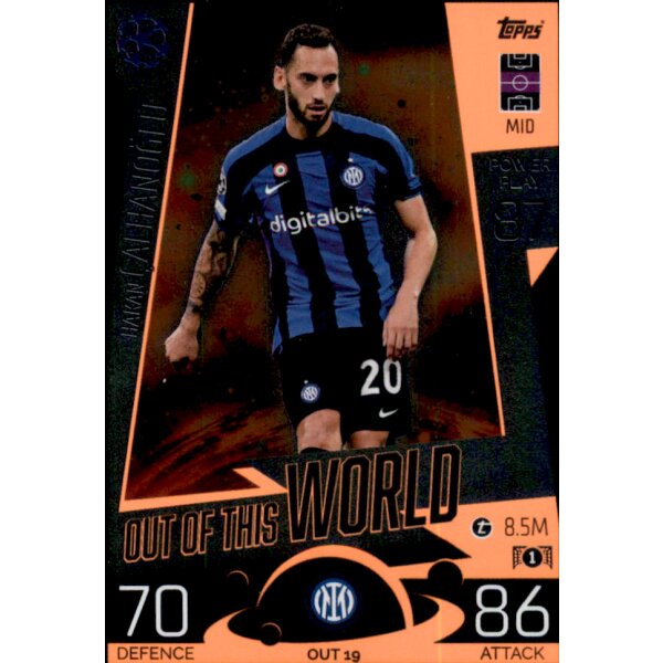 Topps Match Attax Champions League 2022/23 - OUT19 - Hakan Calhanoglu - Out of this World
