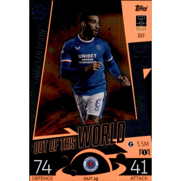 Topps Match Attax Champions League 2022/23 – Connor Goldson Out of this World (OUT25)