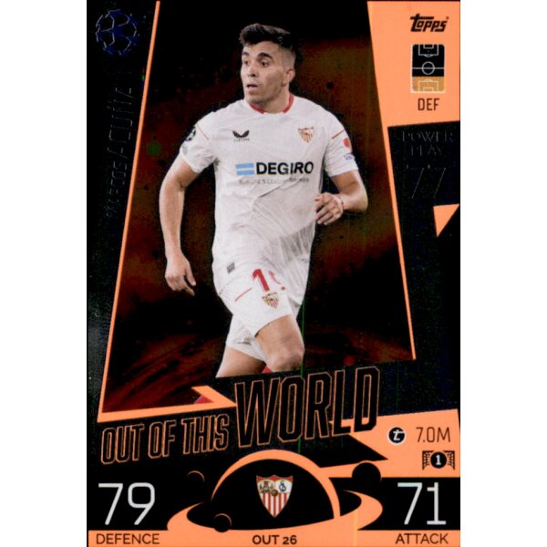 Topps Match Attax Champions League 2022/23 - OUT26 - Marcos Acuna - Out of this World