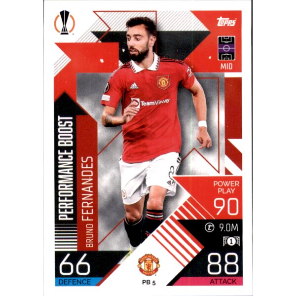 Topps Match Attax Champions League 2022/23 - PB05 - Bruno Fernandes - Performance Boost