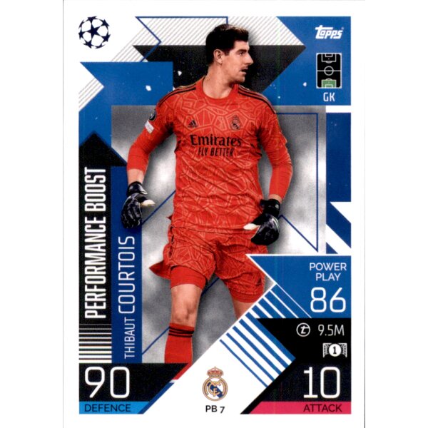 Topps Match Attax Champions League 2022/23 - PB07 - Thibaut Courtois - Performance Boost