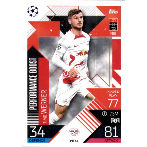 Topps Match Attax Champions League 2022/23 - PB14 - Timo Werner - Performance Boost