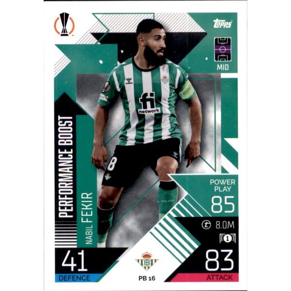 Topps Match Attax Champions League 2022/23 - PB16 - Nabil Fekir - Performance Boost