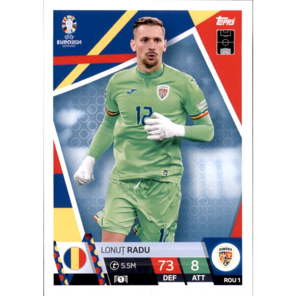 Topps Match Attax EURO 2024 Germany - ROU 1 - Ionut Radu