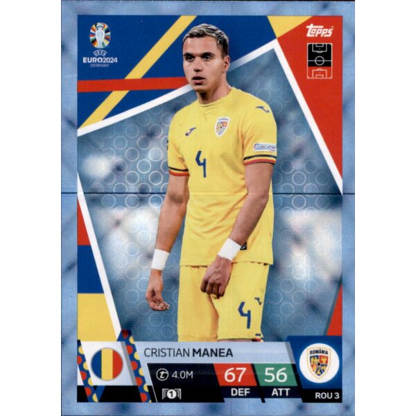Topps Match Attax EURO 2024 Germany - ROU 3 - Cristian Manea - CRYSTAL