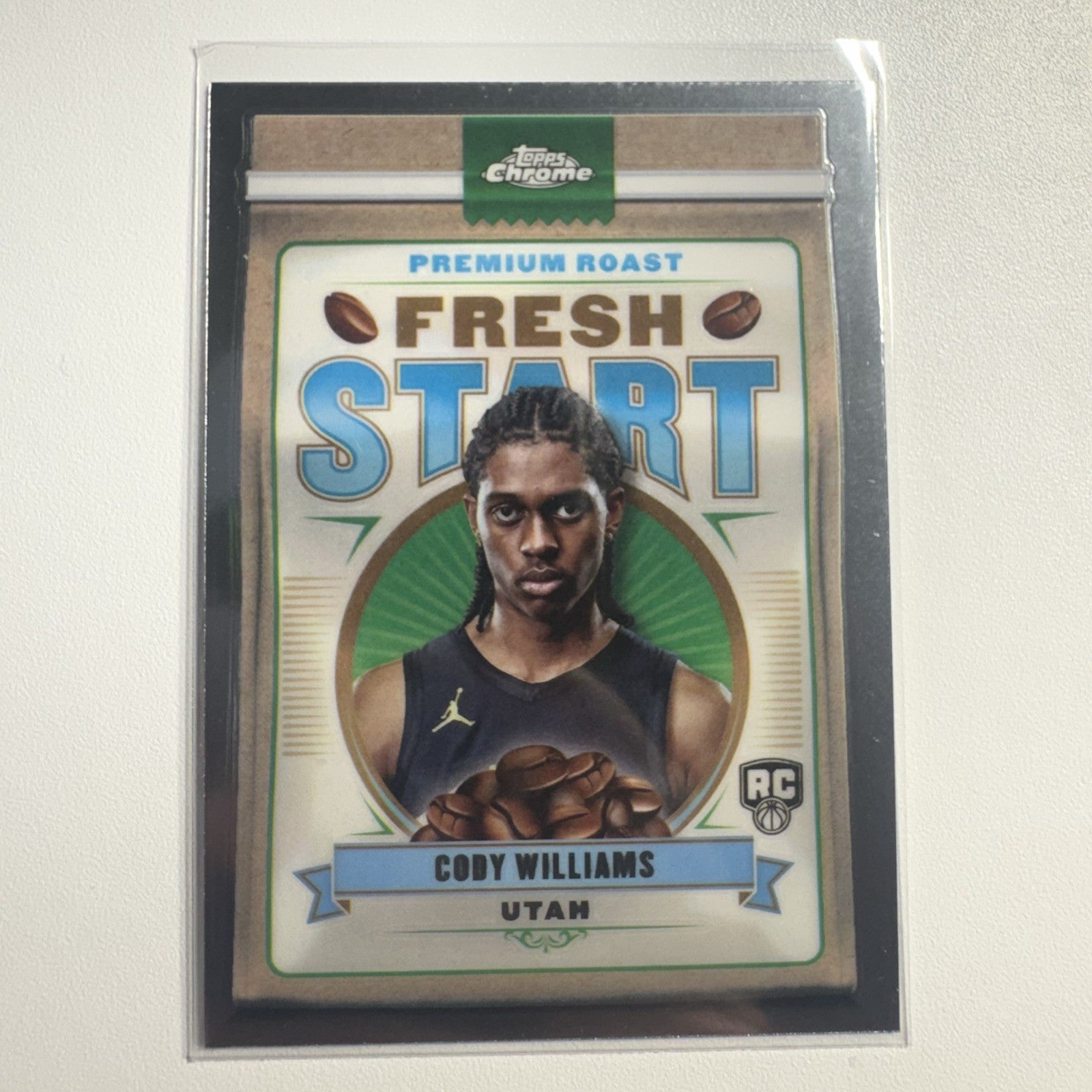 Topps Chrome 2024/25 NBA Fresh Start Cody Williams Rookie Insert #FS-8 Utah