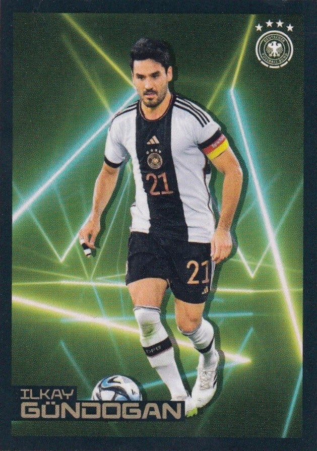 Ferrero Teamsticker Fußball EURO 2024 Panini Nr. 30: Ilkay Gündogan Action Sammelbild