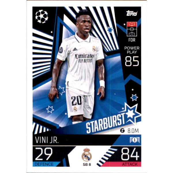 Topps Match Attax Champions League 2022/23 - SB08 - Vini Jr. - Starburst