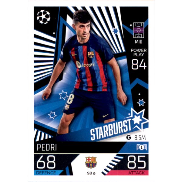 Topps Match Attax Champions League 2022/23 - SB09 - Pedi - Starburst