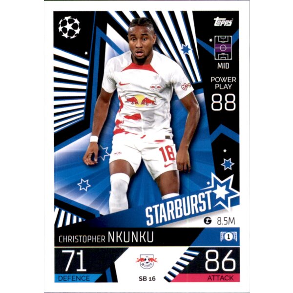 Topps Match Attax Champions League 2022/23 - SB16 - Christopher Nkunku - Starburst
