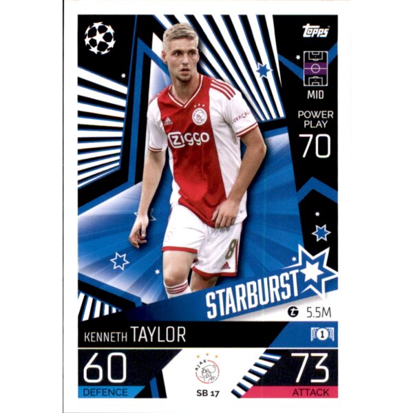 Topps Match Attax Champions League 2022/23 - SB17 - Kenneth Taylor - Starburst