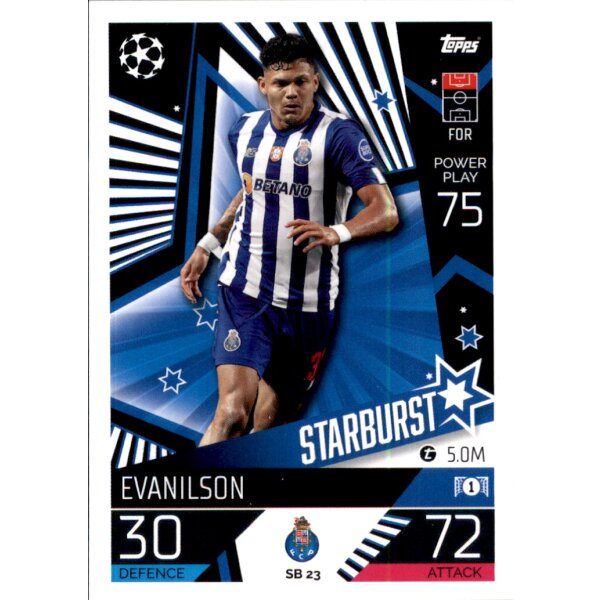Topps Match Attax Champions League 2022/23 - SB23 - Evanilson - Starburst