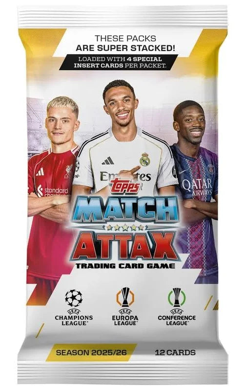 Topps - Match Attax Champions League 2025/26 Englisch - Trading Cards - 1 Booster OVP