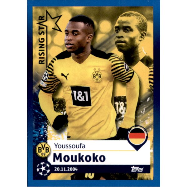 Sticker 236 - Youssoufa Moukoko - Rising Star - Borussia Dortmund