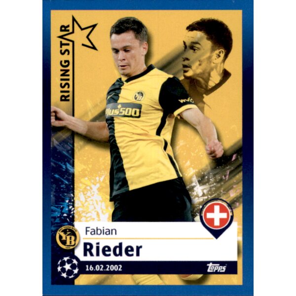 Sticker 488 - Fabian Rieder - Rising Star - BSC Young Boys