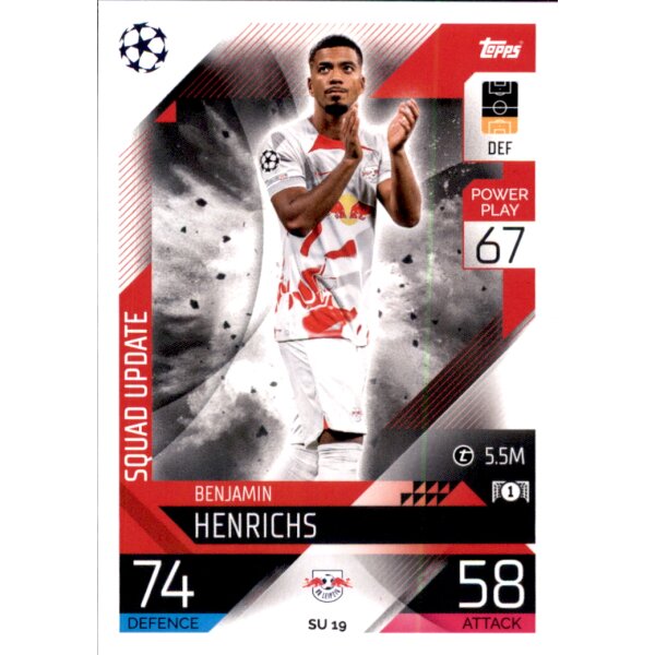 Topps Match Attax Champions League 2022/23 - SU19 - Benjamin Henrichs - Squad Update