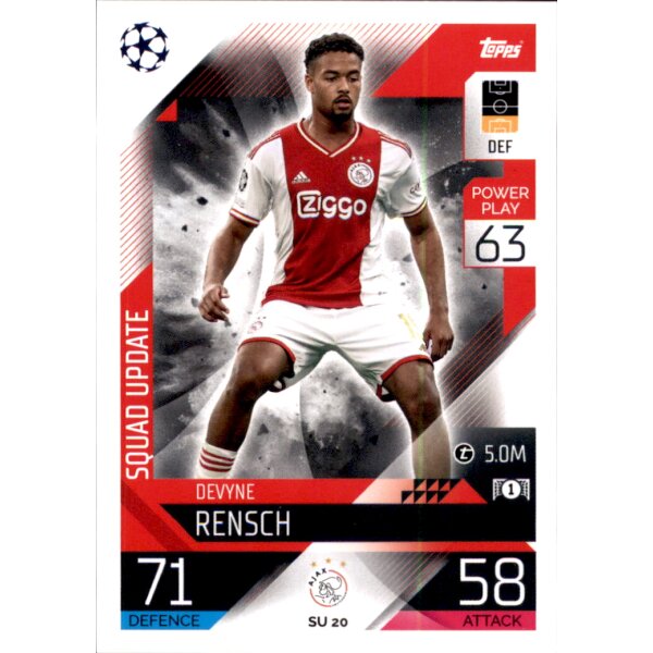 Topps Match Attax Champions League 2022/23 - SU20 - Devyne Rensch - Squad Update