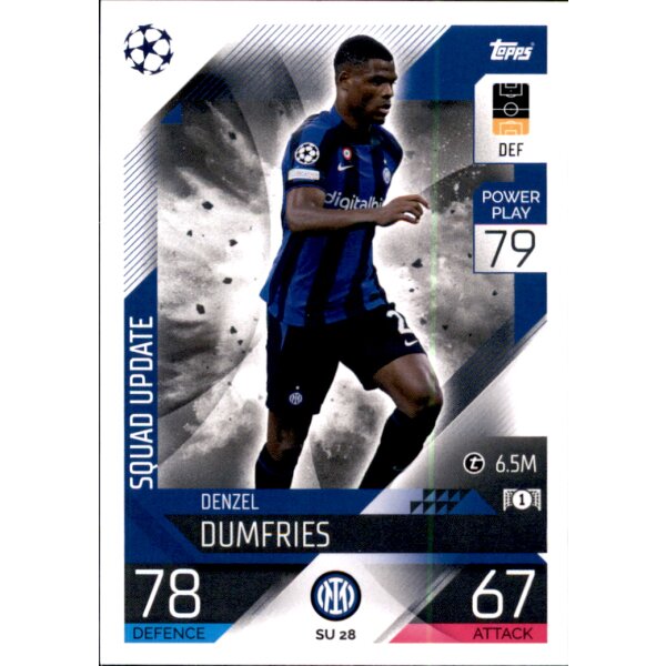 Topps Match Attax Champions League 2022/23 - SU28 - Denzel Dumfries - Squad Update