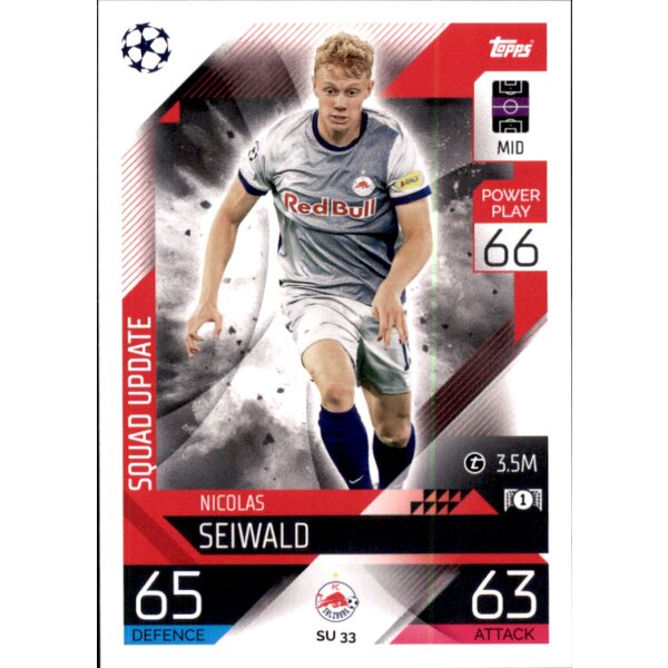 Topps Match Attax Champions League 2022/23 - SU33 - Nicolas Seiwald - Squad Update
