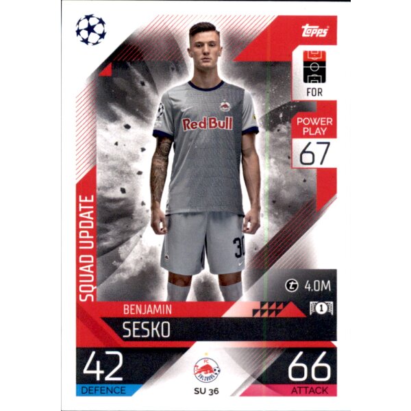 Topps Match Attax Champions League 2022/23 - SU36 - Benjamin Sesko - Squad Update