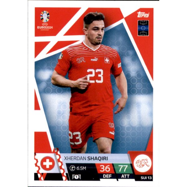 Topps Match Attax EURO 2024 Germany - SUI 13 - Xherdan Shaqiri