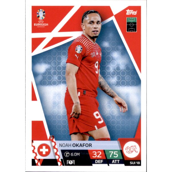 Topps Match Attax EURO 2024 Germany - SUI 18 - Noah Okafor