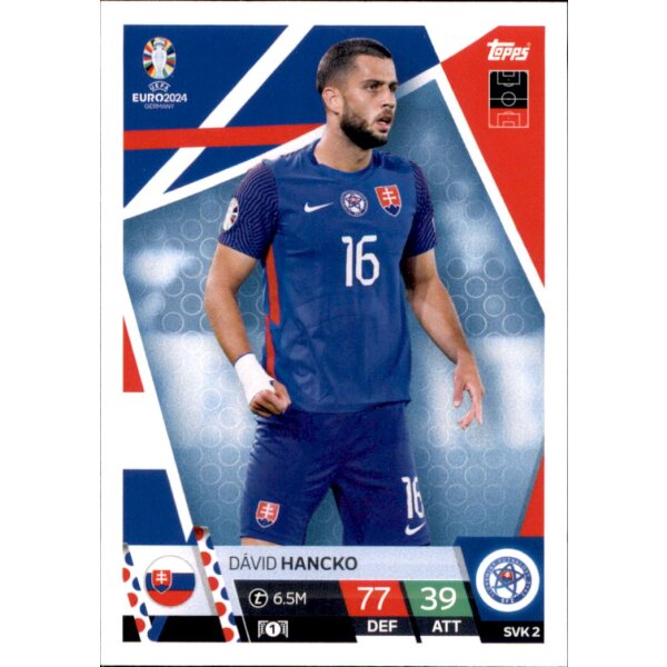 Topps Match Attax EURO 2024 Germany - SVK 2 - David Hancko