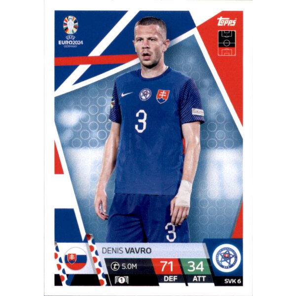 Topps Match Attax EURO 2024 Germany - SVK 6 - Denis Vavro