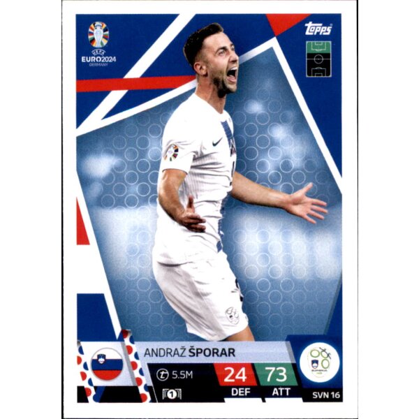 Topps Match Attax EURO 2024 Germany - SVN 16 - Andraz Sporar