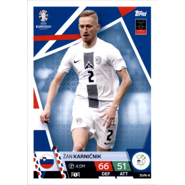 Topps Match Attax EURO 2024 Germany - SVN 4 - Zan Karnicnik