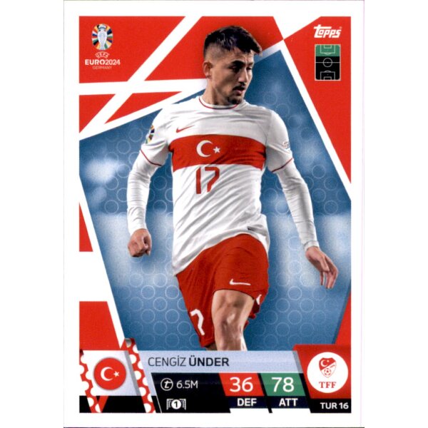 Topps Match Attax EURO 2024 Germany -  TUR 16 - Cengiz Ünder