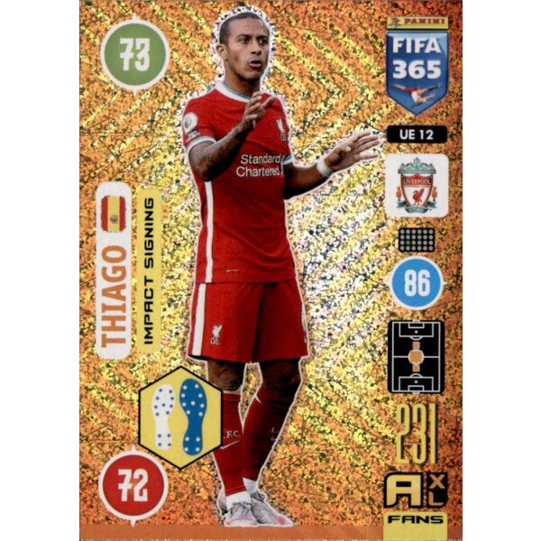 Panini FIFA 365 Adrenalyn XL 2021 - UE12 - Thiago - Impact Signing - Update