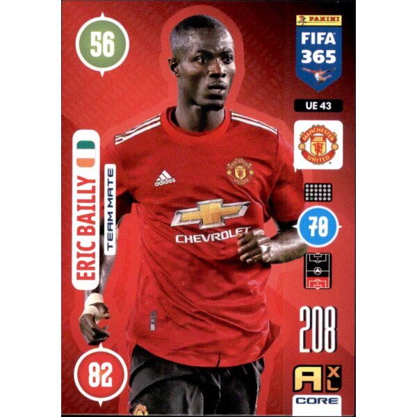 Panini FIFA 365 Adrenalyn XL 2021 - UE43 - Eric Bailly - Team Mate - Update