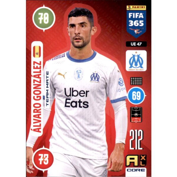 Panini FIFA 365 Adrenalyn XL 2021 - UE47 - Alvaro Gonzalez - Team Mate - Update