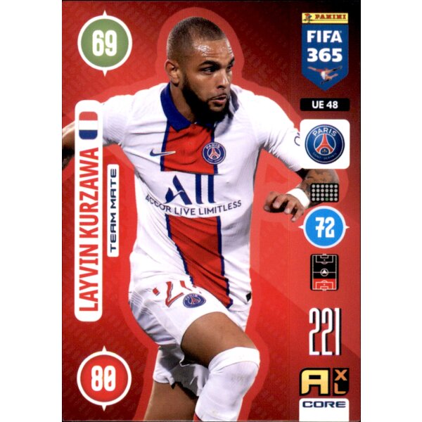Panini FIFA 365 Adrenalyn XL 2021 - UE48 - Layvin Kurzawa - Team Mate - Update