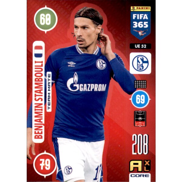 Panini FIFA 365 Adrenalyn XL 2021 - UE52 - Benjamin Stambouli - Team Mate - Update